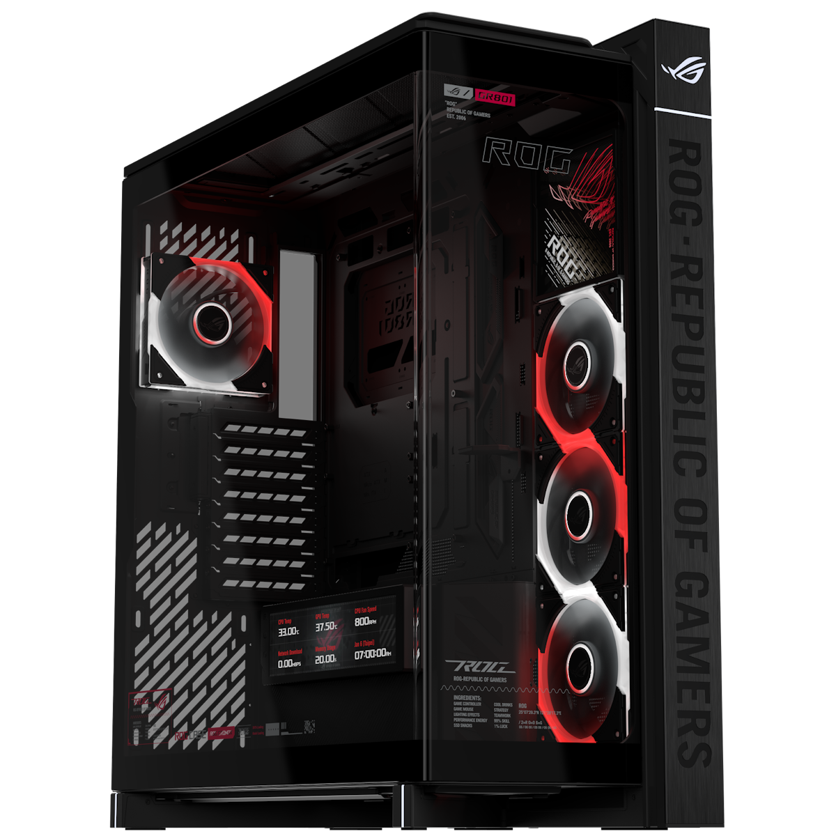 ASUS ROG Cronox GR801 ARGB Black | PC-Gehäuse