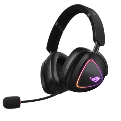 Thumbnail - ASUS ROG Delta II Gaming Headset kabelloses RGB Gaming Headset mit 110 Stunden Akku-Laufzeit und 10mm- Super-Breitband-M...