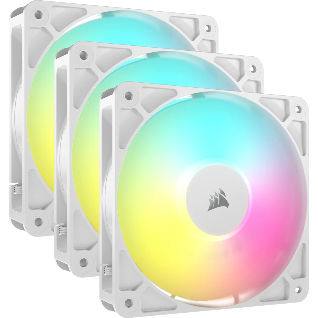 CORSAIR RS120 ARGB White 3er-Pack | 120mm Gehäuselüfter