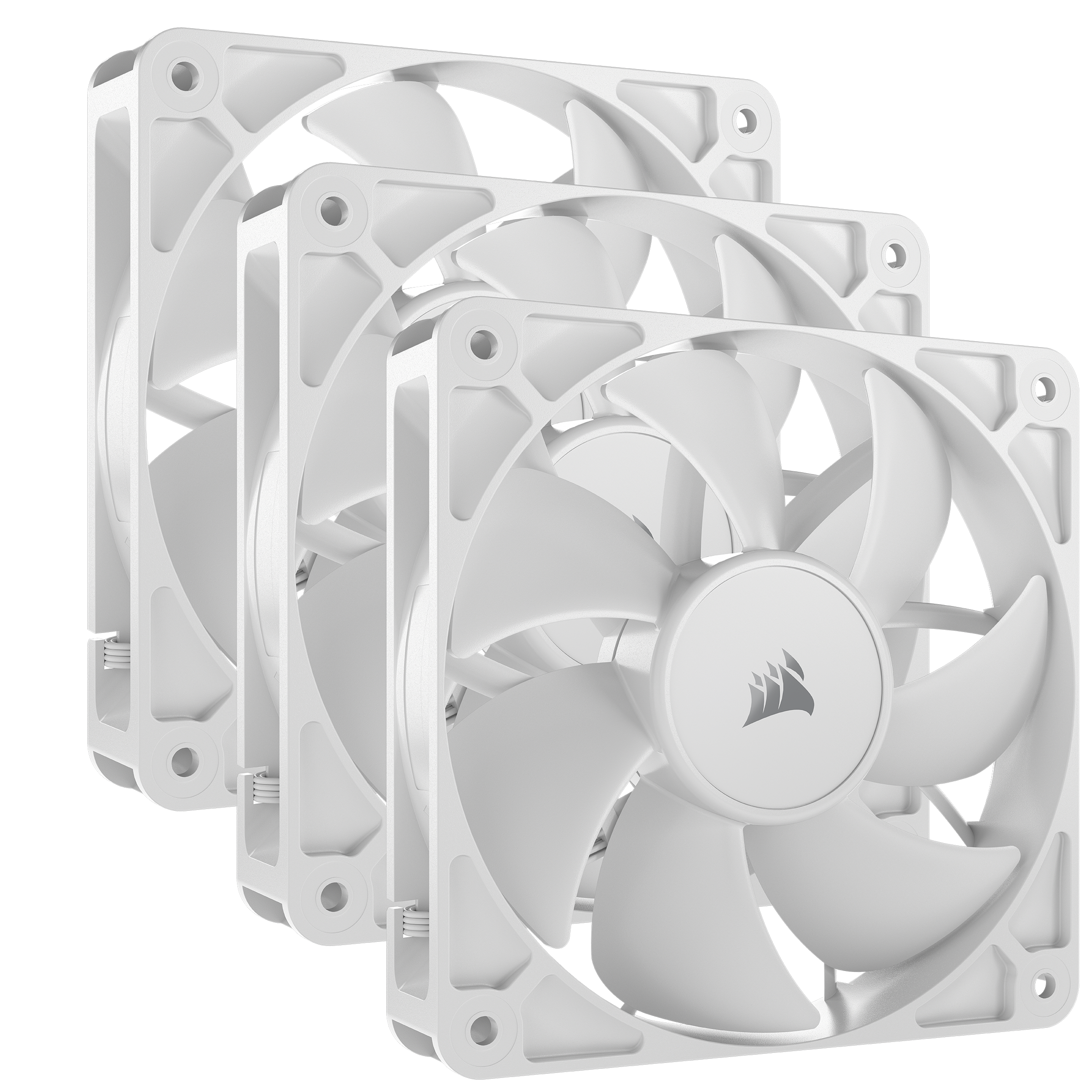 CORSAIR RS120 White 3er-Pack | 120mm Gehäuselüfter