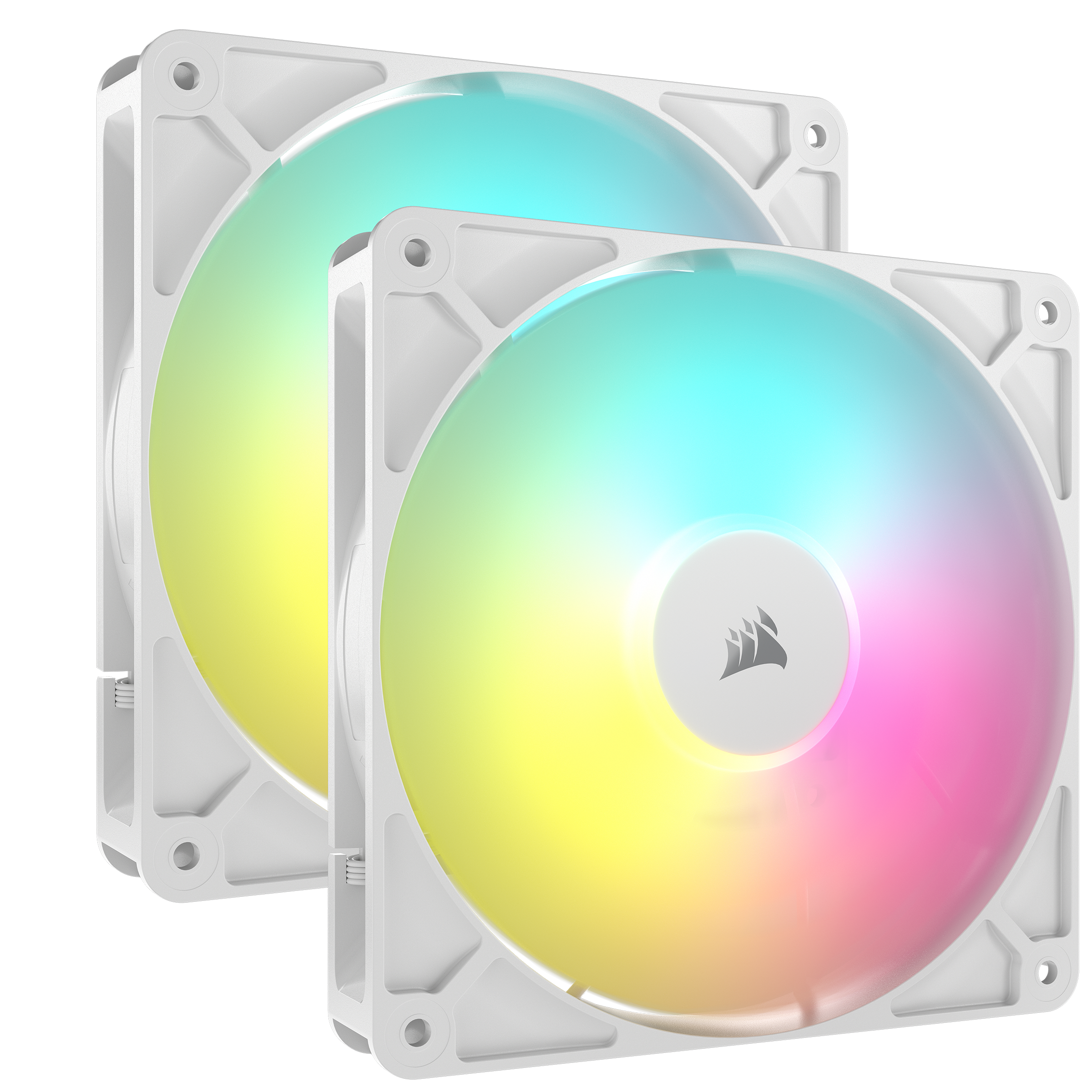 CORSAIR RS140 ARGB White 2er-Pack | 140mm Gehäuselüfter
