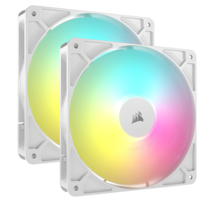 CORSAIR RS140 ARGB White 2er-Pack | 140mm Gehäuselüfter