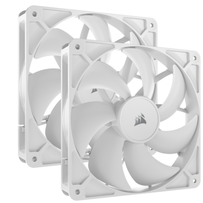 CORSAIR RS140 White 2er-Pack | 140mm Gehäuselüfter