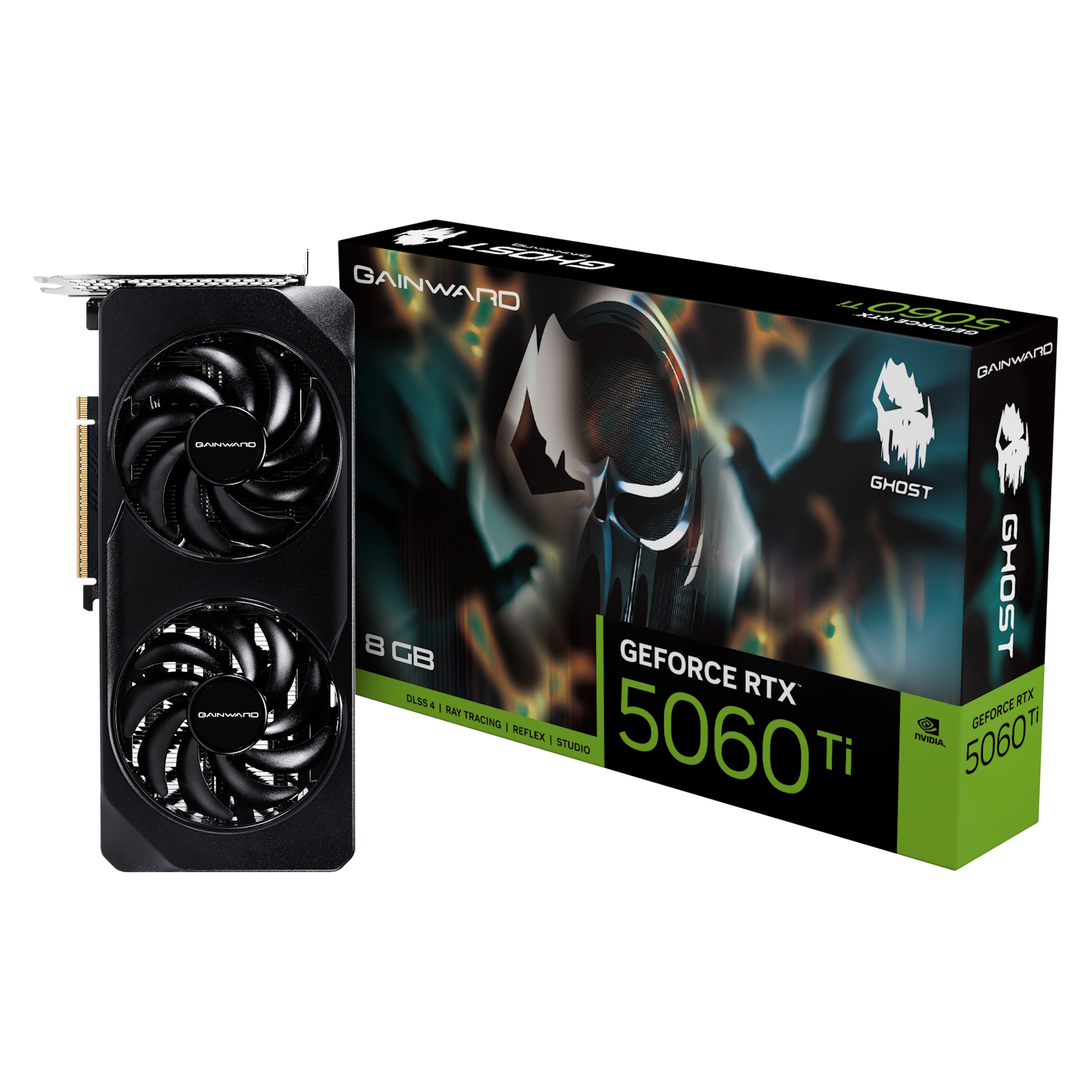 Gainward GeForce RTX 5060 Ti 8GB Ghost - 8GB GDDR7, HDMI, 3x DP