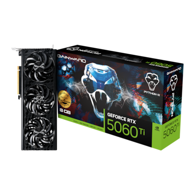 Gainward GeForce RTX 5060 Ti 8GB Python III OC - 8GB GDDR7, HDMI, 3x DP