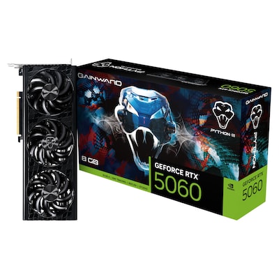 Gainward GeForce RTX 5060 Python III - 8GB GDDR7, HDMI, 3x DP