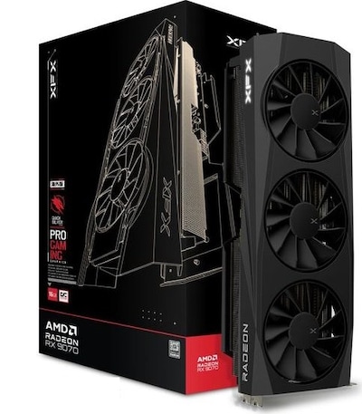 XFX Radeon RX 9070 QUICKSILVER Gaming 16GB OC - 16GB GDDR6, 1x HDMI, 3x DP