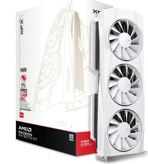 XFX Quicksilver RX 9070 XT White Gaming Edition