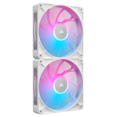 CORSAIR iCUE LINK RX140 MAX RGB weiß 2er-Pack | Gehäuselüfter