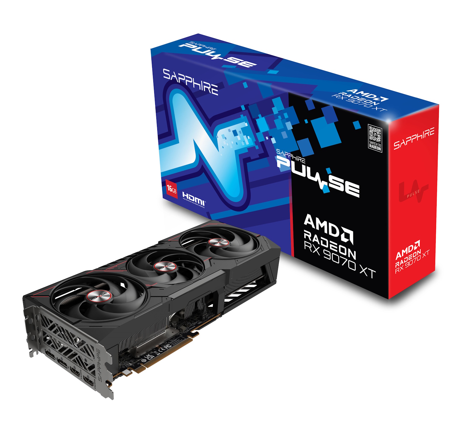 SAPPHIRE PULSE AMD RADEON RX 9070 XT GAMING Grafikkarte B-Ware