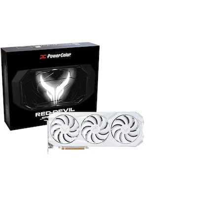 Powercolor Radeon RX 9070XT Red Devil Spectral White OC - 16GB GDDR6, 1x HDMI, 3x DP