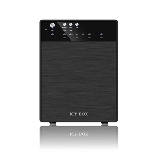 Icy Box Externes 4-fach JBOD Gehäuse für 4x 3,5" SATA Gehäuse Produkt Bild 2
