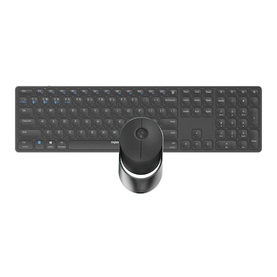 Rapoo Kabelloses Multi-Mode-Deskset "9850M" - grau - QWERTZ (deutsches)-Layout