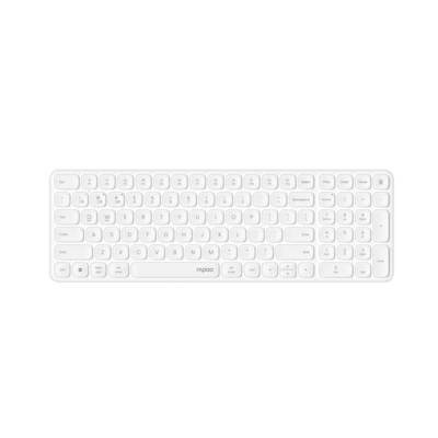 Rapoo Kabellose, ultraflache Multi-Mode-Tastatur "E9310M", weiß, QWERTZ DE, 2,4 GHz, Bluetooth 4.0, Bluetooth 5.0, Nano-...