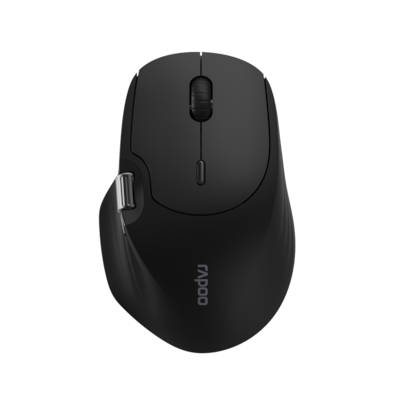 Rapoo Kabellose Multi-Mode-Maus "MT560", Schwarz Bluetooth, kabellos (Dongle), hochauflösender 4000 Dpi-Sensor, Bis zu 1...