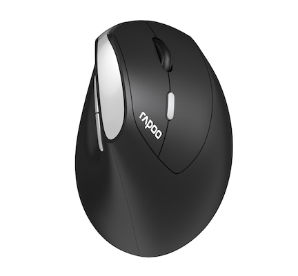 Rapoo Kabellose ergonomische Maus "EV250", Schwarz Einstellbarer Sensor mit 1600 DPI