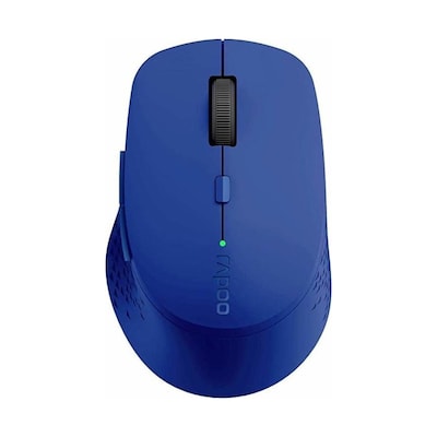 Rapoo Kabellose lautlose Multi-Mode-Maus "M300", Blau Einstellbarer Sensor mit 1.600 DPI