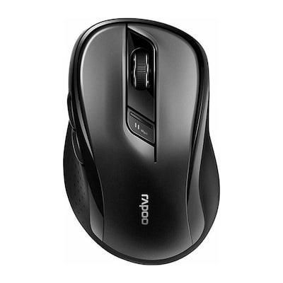 Rapoo Kabellose lautlose Multi-Mode-Maus "M500", schwarz Einstellbarer Sensor mit 1.600 DPI