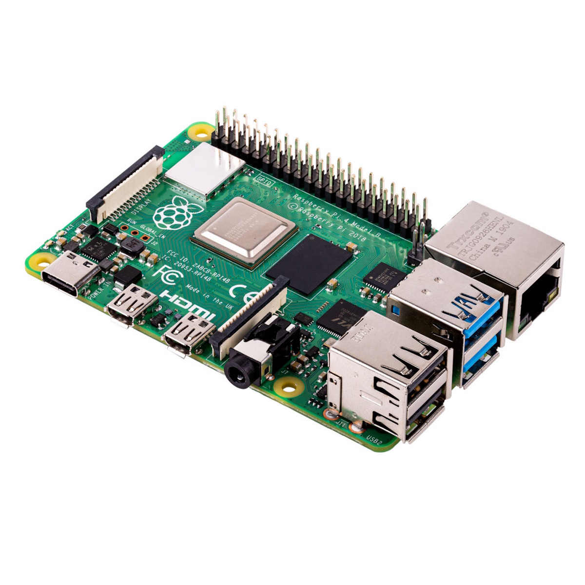 Raspberry Pi 4 Modell B 2GB | ARM Cortex-A72 4x 1,50GHz, 2GB RAM, WLAN, Bluetooth, LAN, 4x USB