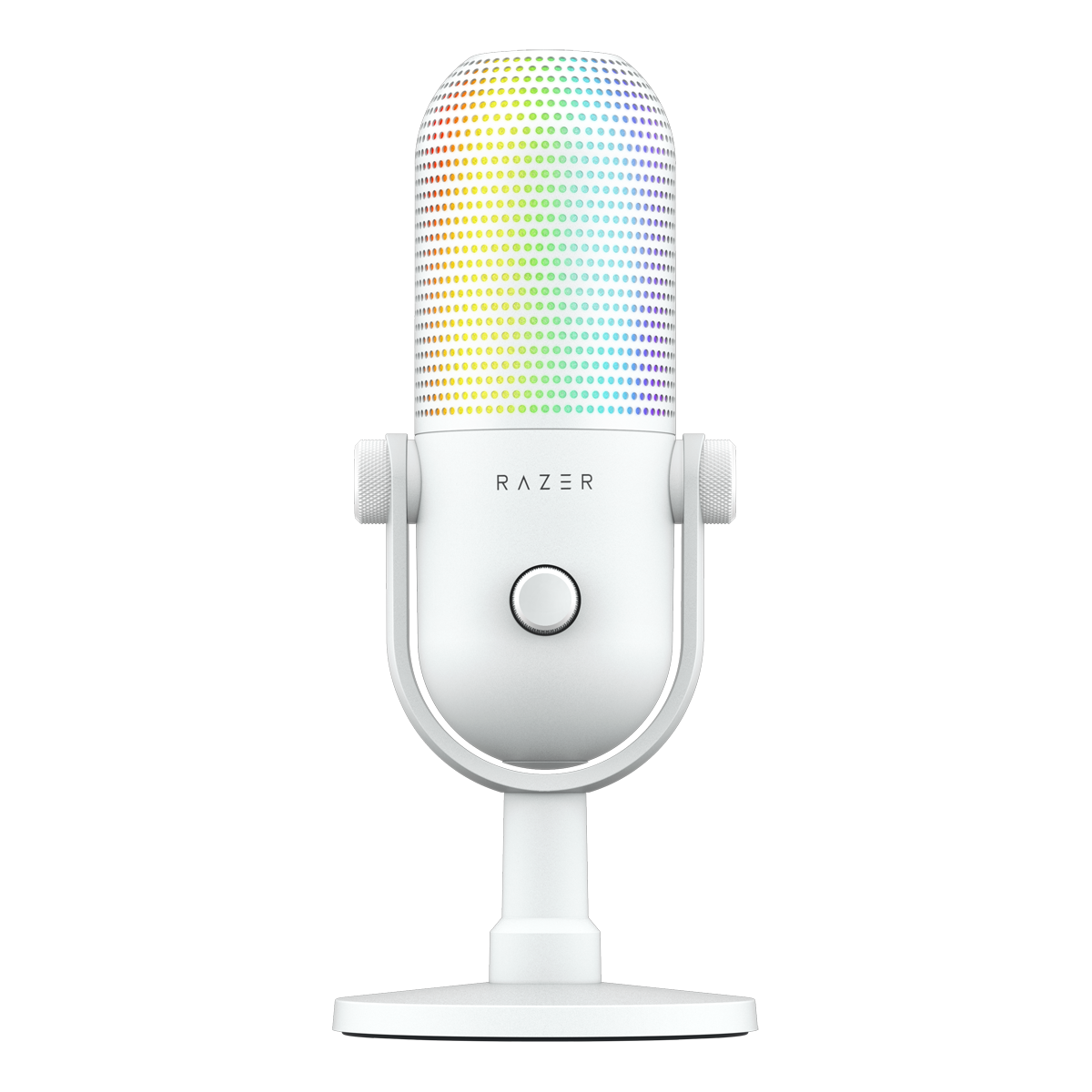 Razer Serien V3 Chroma 32-Bit Gaming Mikrofon RGB-USB-Mikrofon mit 32-Bit-DSP, weiß