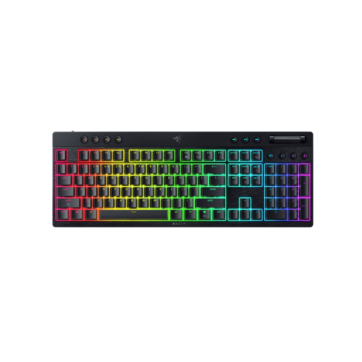 Razer Blackwidow V4 Low Profile Orange Switches Kabellose, Flache mechanische Gaming-Tastatur