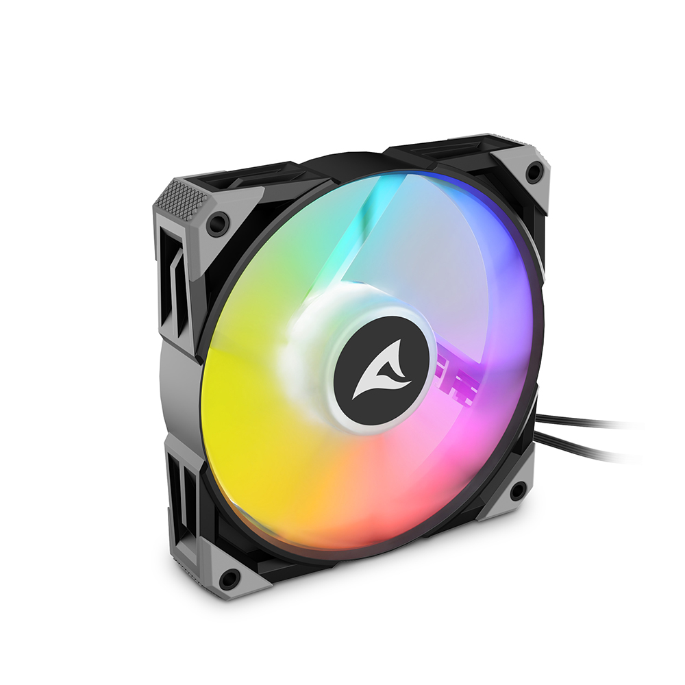Sharkoon Rebel F50 PWM ARGB Black | 120mm Gehäuselüfter