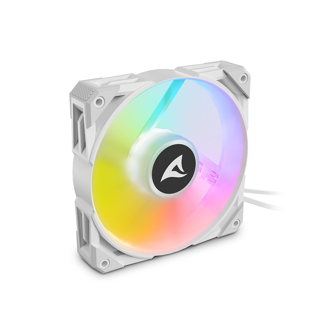 Sharkoon Rebel F50 PWM ARGB White | 120mm Gehäuselüfter