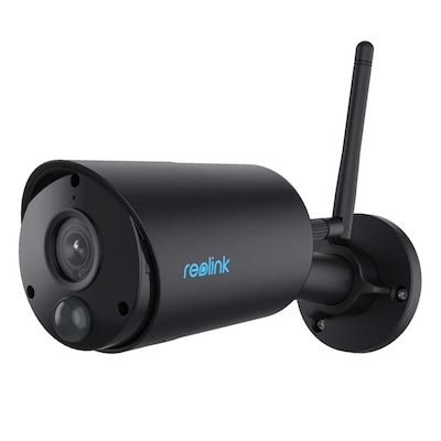 Reolink Argus Series B320 WLAN Überwachungskamera Schwarz 3MP (2304x1296), Akkubetrieb, IP65-Wetterschutz, 10m Nachtsich...