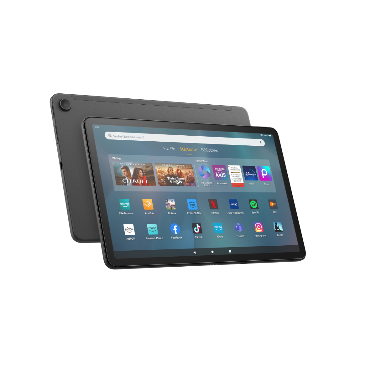 Amazon Fire Max 11 Tablet, grau mit klarem 11-Zoll-Display, Octa-Core-Prozessor, 4 GB RAM, 14 Stunden Akkulaufzeit, 64 G...