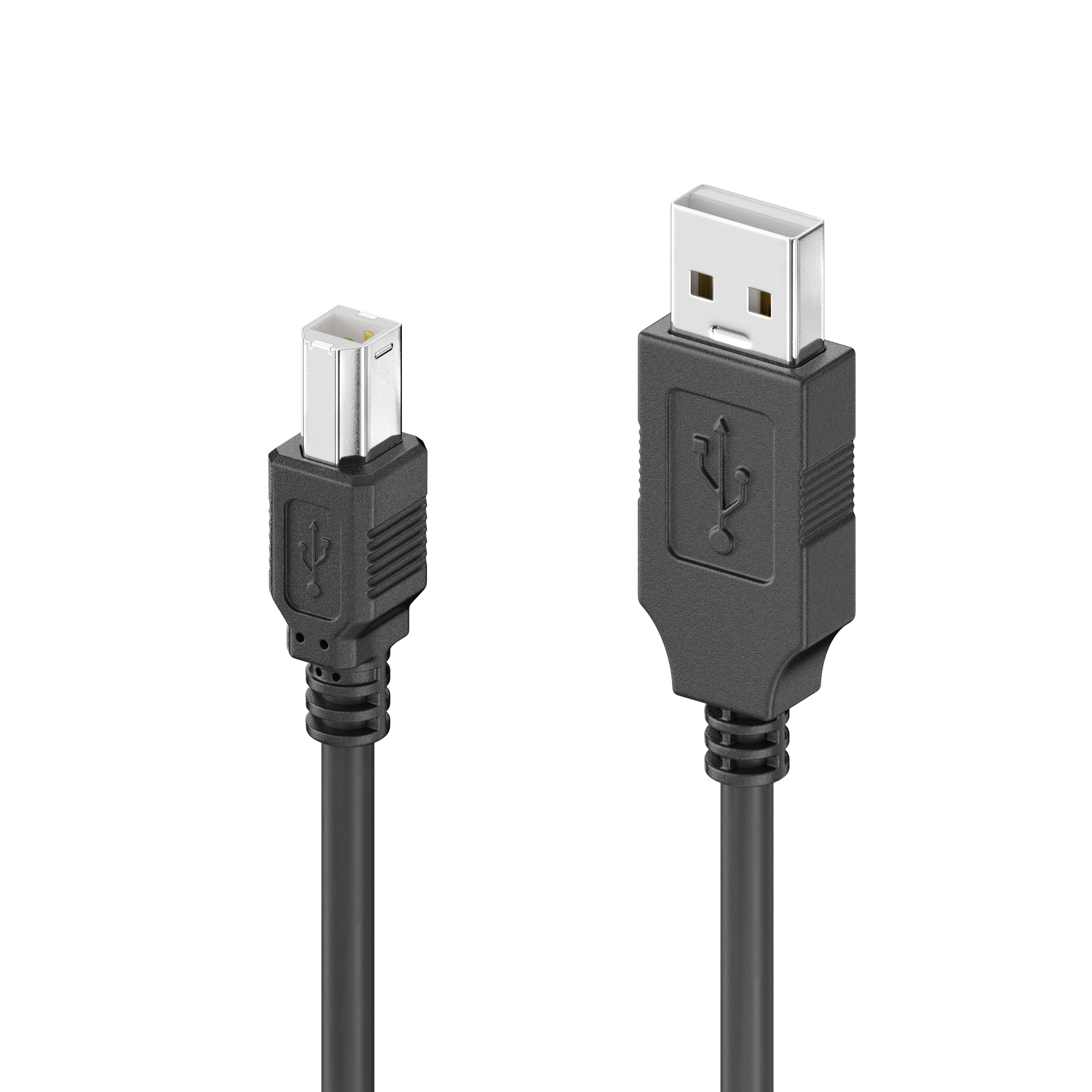 Thumbnail - sonero USB 2.0 Kabel A-Stecker auf B-Stecker - schwarz - 5,00m