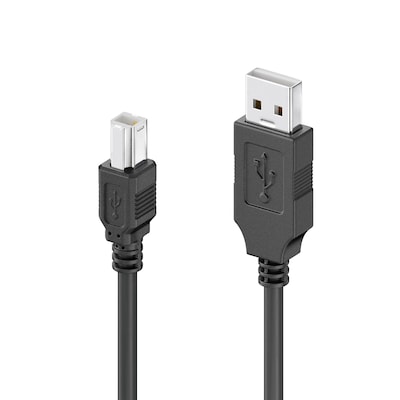 Thumbnail - sonero USB 2.0 Kabel A-Stecker auf B-Stecker - schwarz - 5,00m