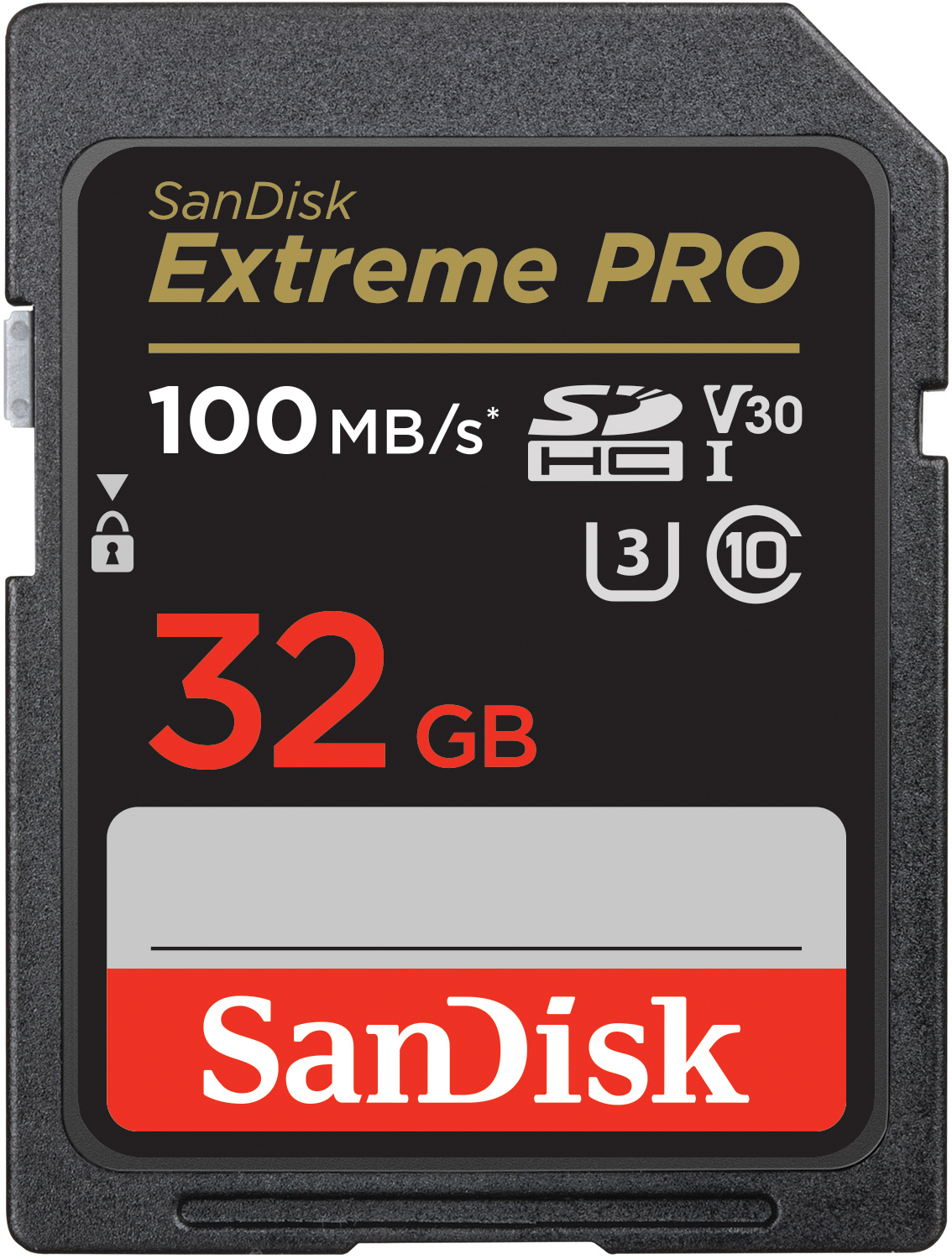 SanDisk Extreme PRO 32GB SDHC Speicherkarte, 100MB/s & 90MB/s Lese/Schreibgeschwindigkeit, UHS-I, Class 10, U3, V3