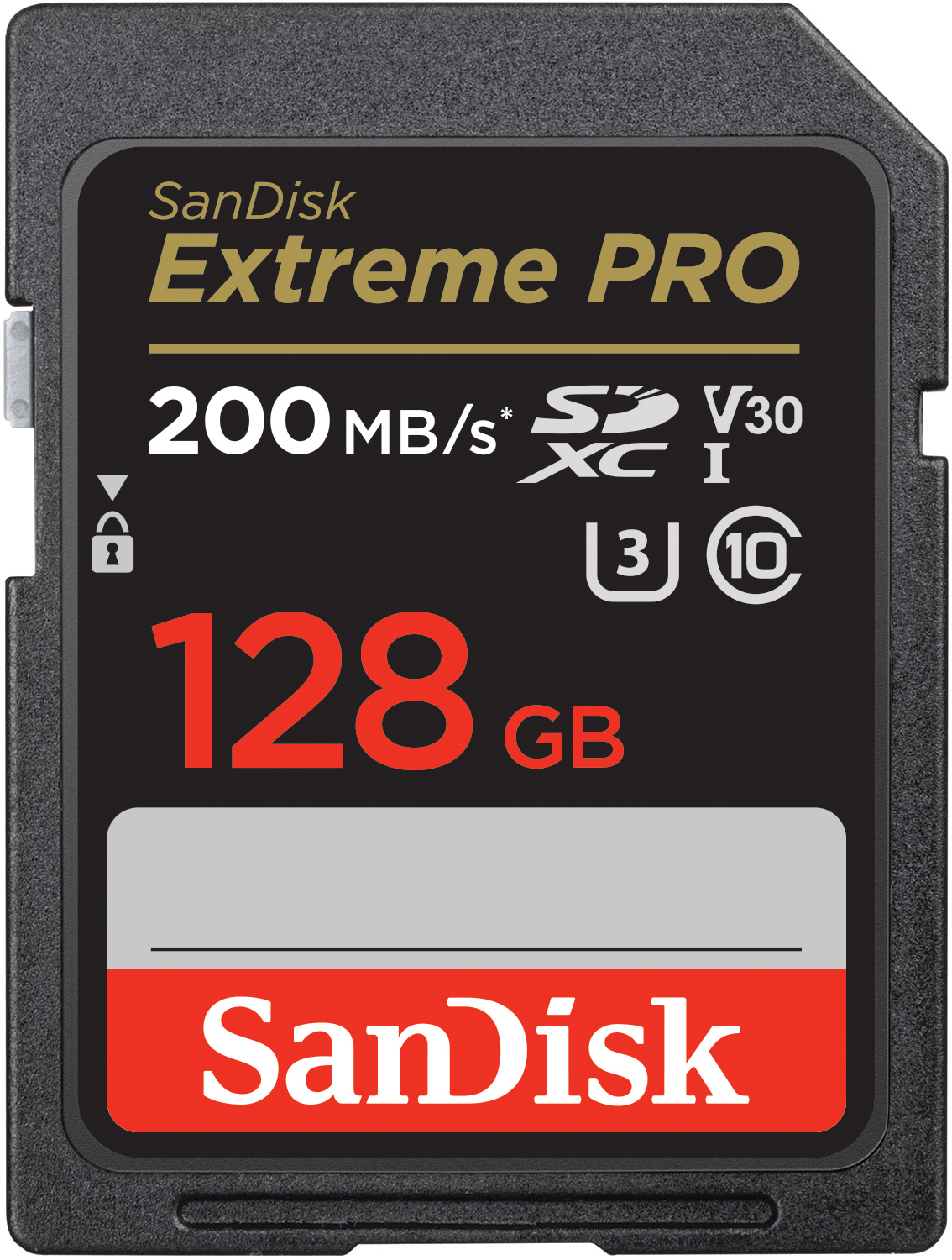 SanDisk Extreme PRO 128GB SDHC Speicherkarte, 200MB/s & 90MB/s Lese/Schreibgeschwindigkeit, UHS-I, Class 10, U3, V3