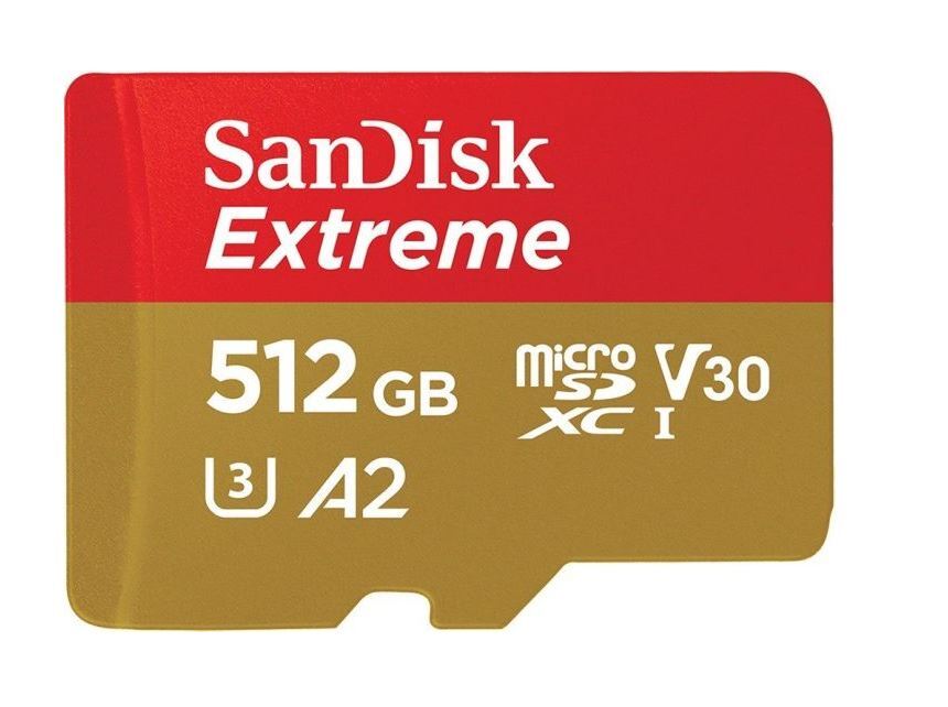 SanDisk 512GB Extreme microSD Speicherkarte 2022 190MB/s & 130MB/s Lese/Schreibgeschwindigkeit, A2 C10 V30 UHS-I U3