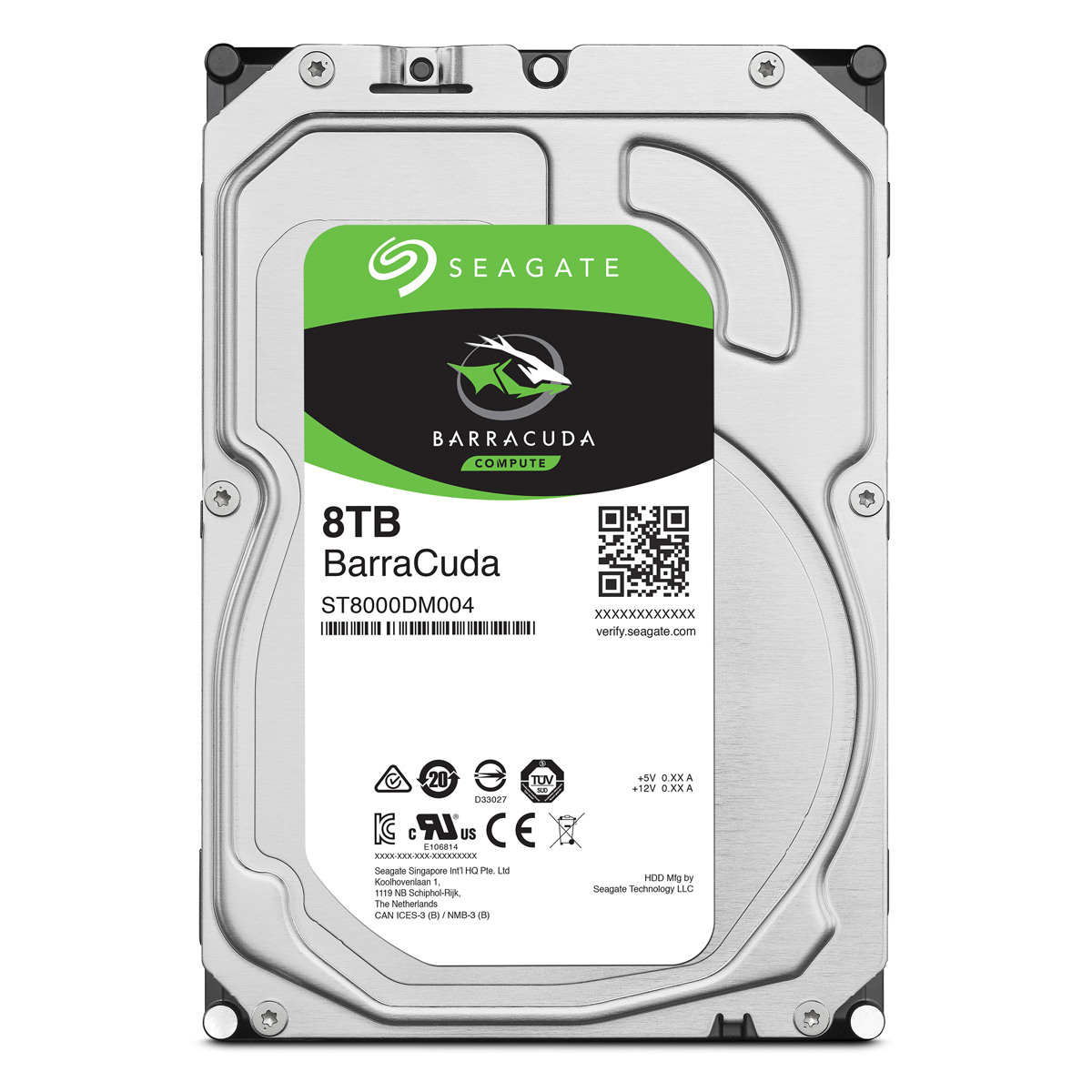 14台　Seagate BarraCuda HDD 8TB 正常 Seagate BarraCuda 8TB interne Festplatte HDD, 3.5 Zoll, 5400