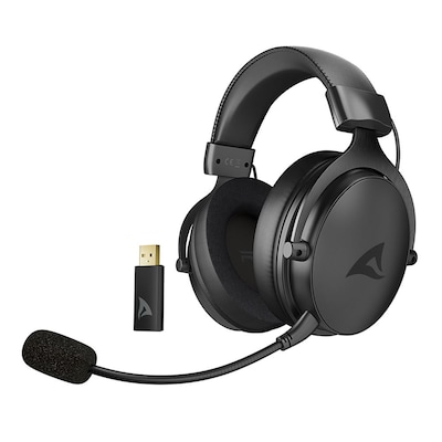 Sharkoon SGH40W Gaming Headset kabelloses Gaming Headset mit 53mm-Treibern und komfortablen Hybrid-Ohrpolstern