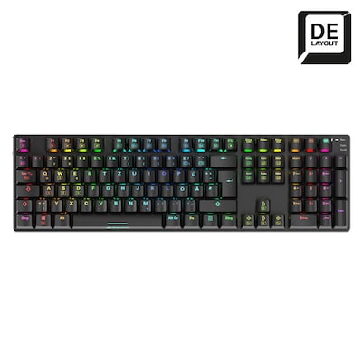 Sharkoon SKILLER SGK36W - kabellose Gaming-Tastatur mit Huano Red Switches
