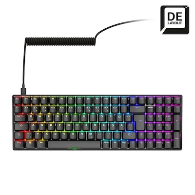Thumbnail - Sharkoon SKILLER SGK50 S2 Gaming Tastatur B-Ware - 96% Layout, Hot-Swap Gateron Yellow Switches, RGB-Beleuchtung, QWERTZ...