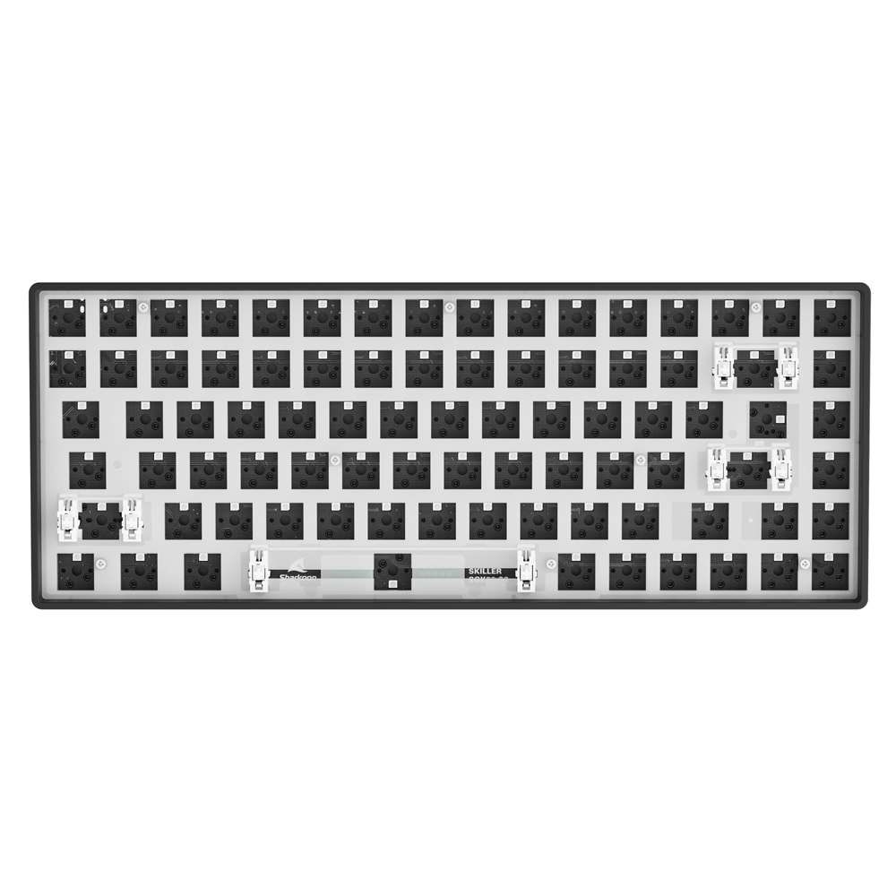 Sharkoon SKILLER SGK50 S3 Barebone Gaming Tastatur - komplett personalisierbare Gaming Tastatur im 75% Layout, Hot-Swap, RGB-Beleuchtung, QWERTZ-Layou