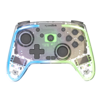 Speedlink RAIT NX RGB Gamepad für PC/Android/Switch OLED/Lite Kabellos/Kabelgebunden, Transparent