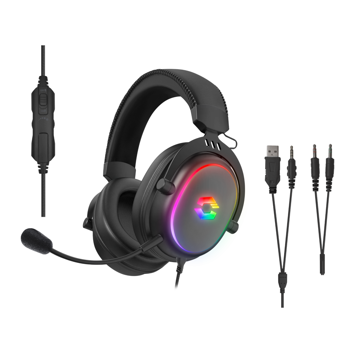 Speedlink CONUX RGB Stereo Gaming Headset - für PC/PS5/PS4/ Xbox Series X/S/Switch 2/Switch/OLED/Lite , schwarz