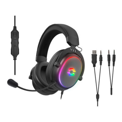 Speedlink CONUX RGB Stereo Gaming Headset - für PC/PS5/PS4/ Xbox Series X/S/Switch 2/Switch/OLED/Lite , schwarz