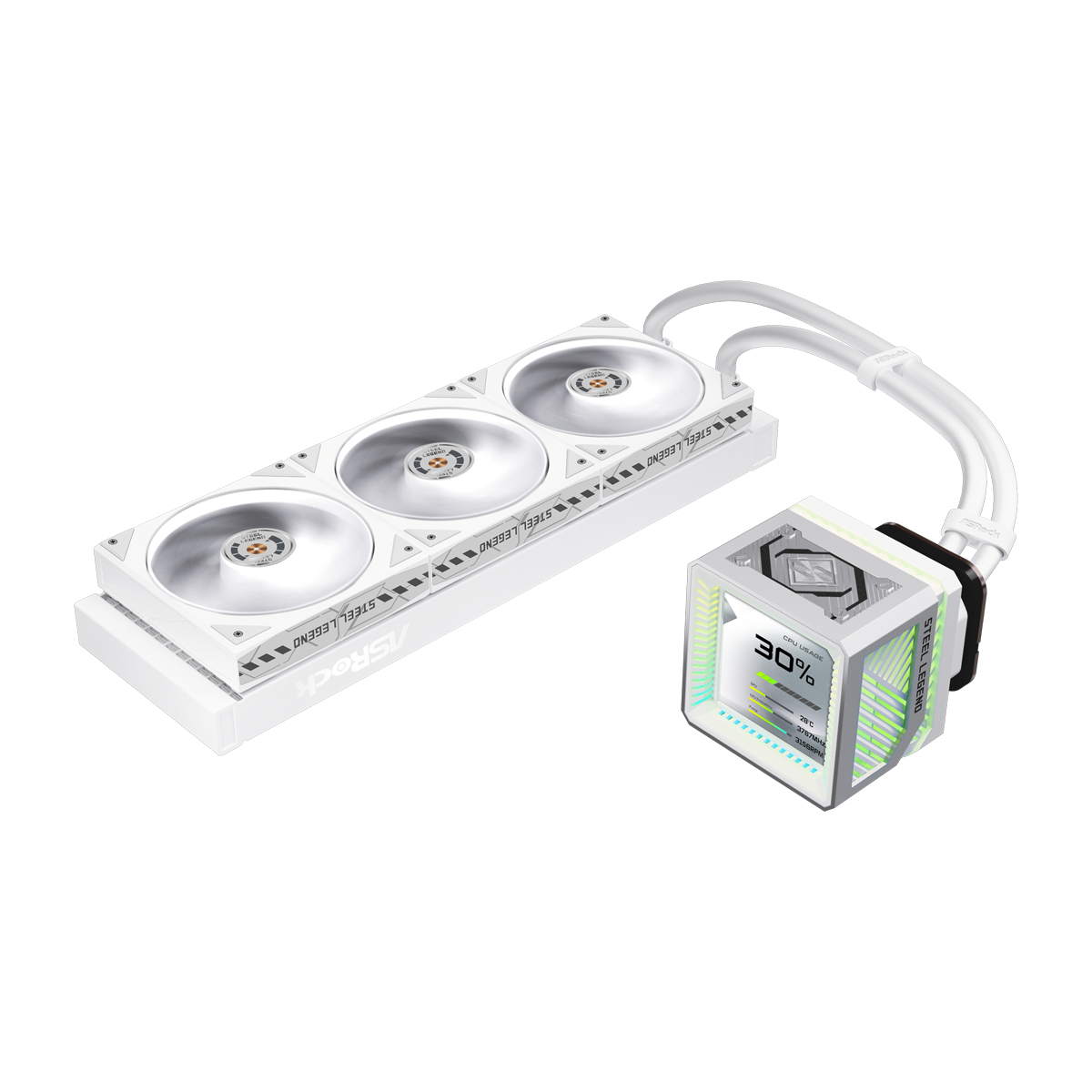 ASRock Steel Legend 360 LCD White | AiO-Wasserkühlung Kühlung Produkt Bild 6