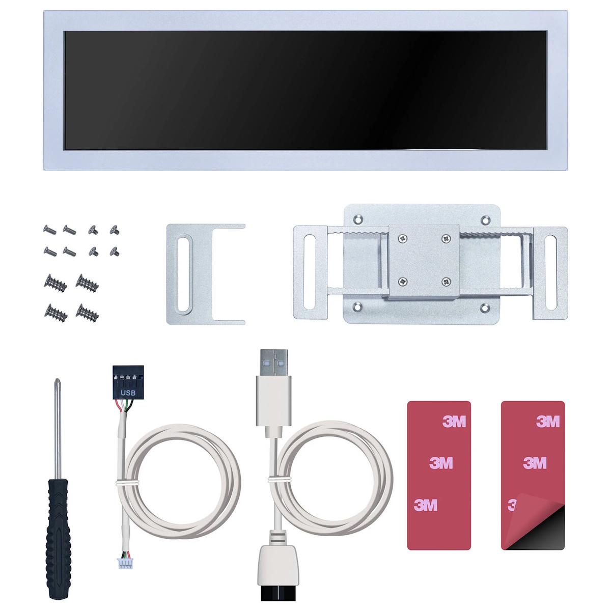 Lian Li 8.8" Universal Screen weiß Gehäuse Produkt Bild 6