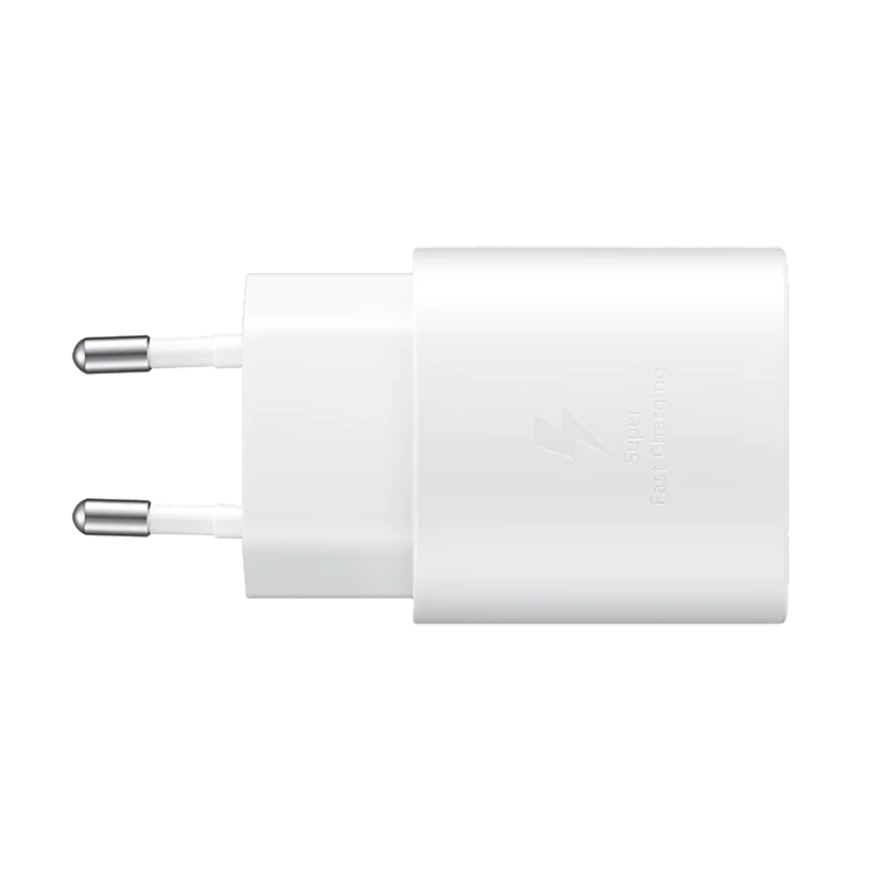 Samsung Schnelllade-Adapter (25W), USB-C-Anschluss, Unterstützt PD 3.0, White