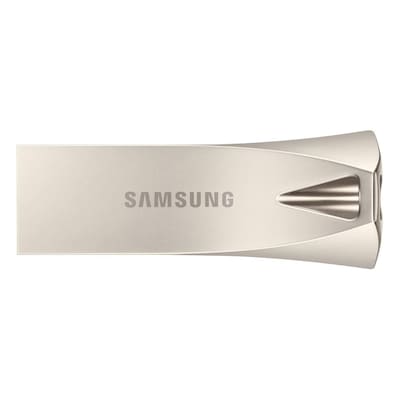 Samsung BAR Plus (2024) Typ-A 512GB USB-Stick Silber Ohne Schutzkappe, bis zu 400 MB/s, USB 3.2 Gen 1x1 (5 Gbit/s)