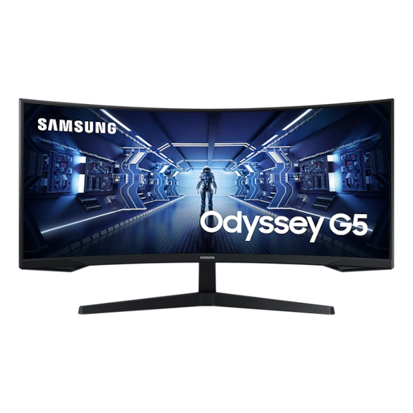 Image of Samsung Odyssey G5 C34G55TWWP Gaming Monitor - 165Hz, WQHD