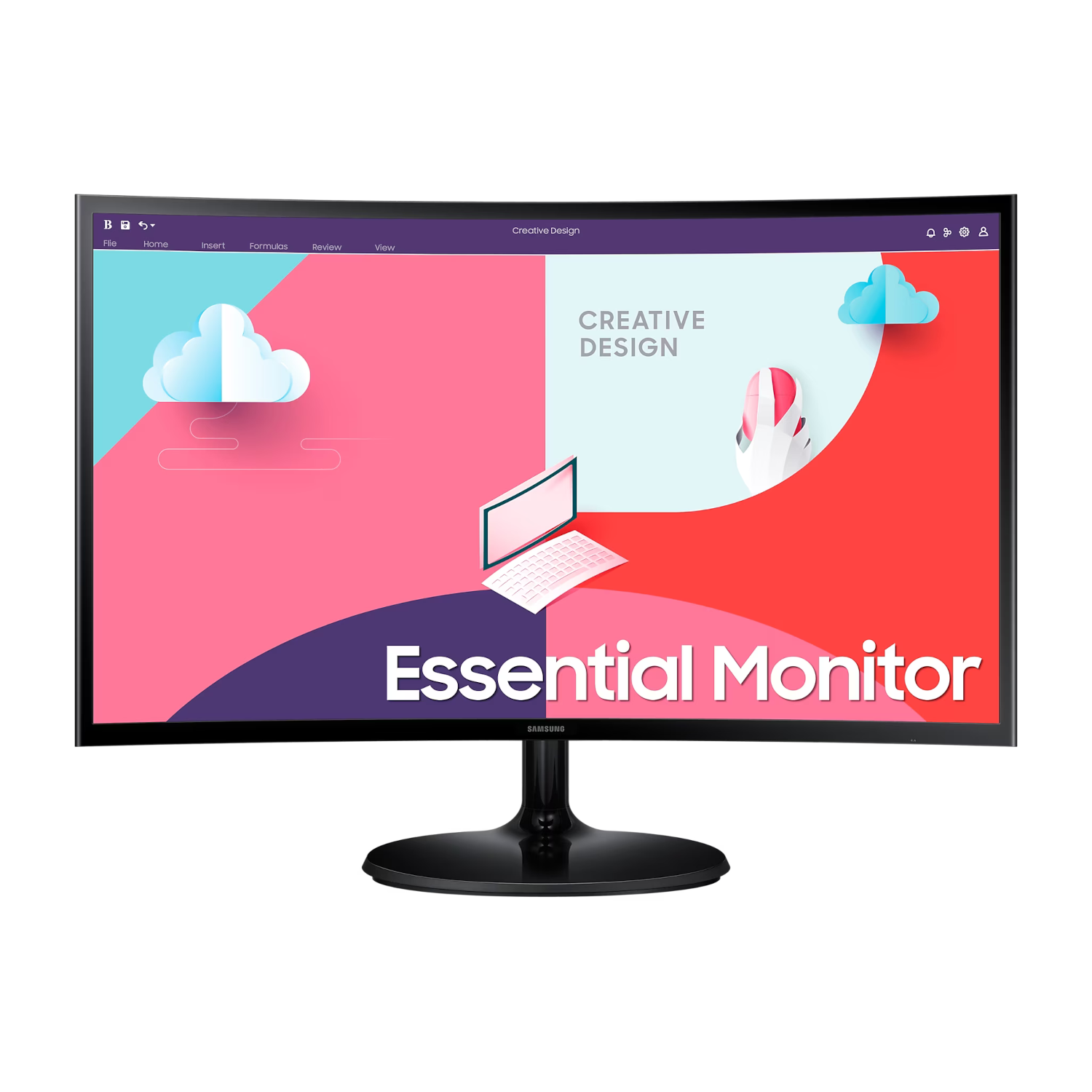 Thumbnail - Samsung S24C364EAU Curved Monitor - VA, Full HD, 75 Hz, HDMI