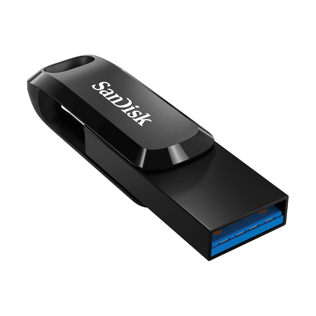 SanDisk Ultra Dual Drive Go Typ-A/Typ-C 512GB USB-Stick Schwarz Swivel, bis zu 400 MB/s, USB 3.2 Gen 1x1 (5 Gbit/s) USB Sticks Produkt Bild 4