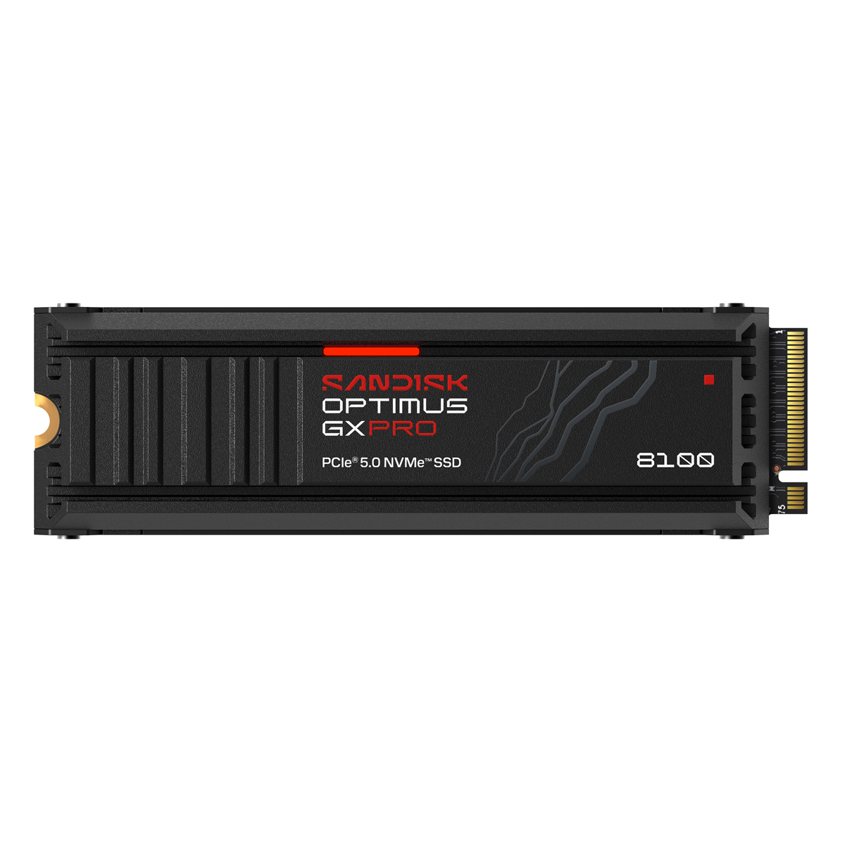 SanDisk Optimus GX PRO 8100 Heatsink SSD 1TB M.2 2280 PCIe Gen5 Internes Solid-State-Module mit Kühlkörper